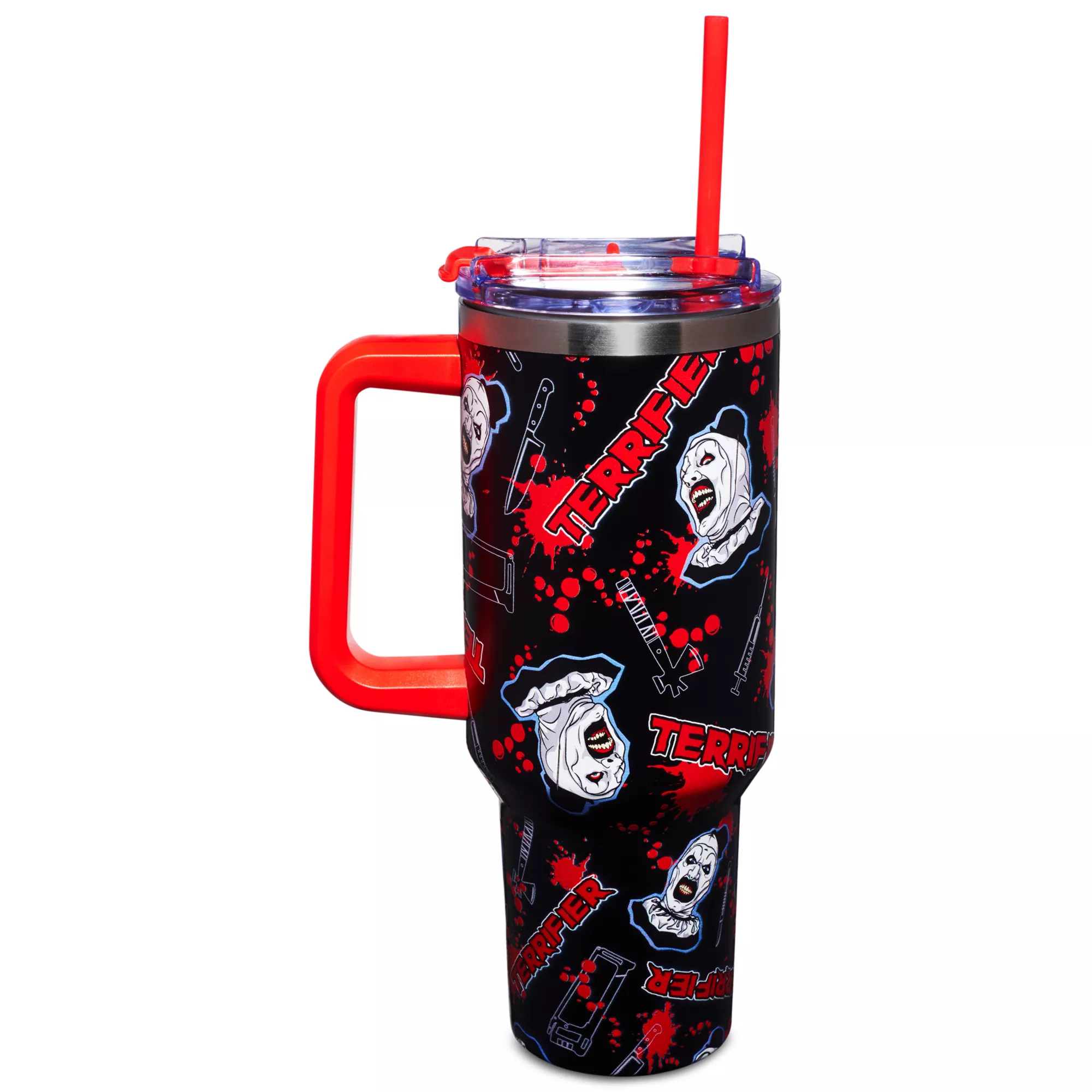Terrifier Icons Travel Tumbler with Straw - 40 oz. at Spencer's