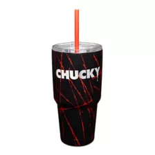 Chucky Wanna Play Cup with Straw - 30 oz. at Spencer's