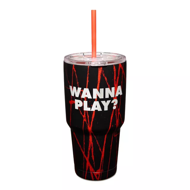 Chucky Wanna Play Cup with Straw - 30 oz. at Spencer's