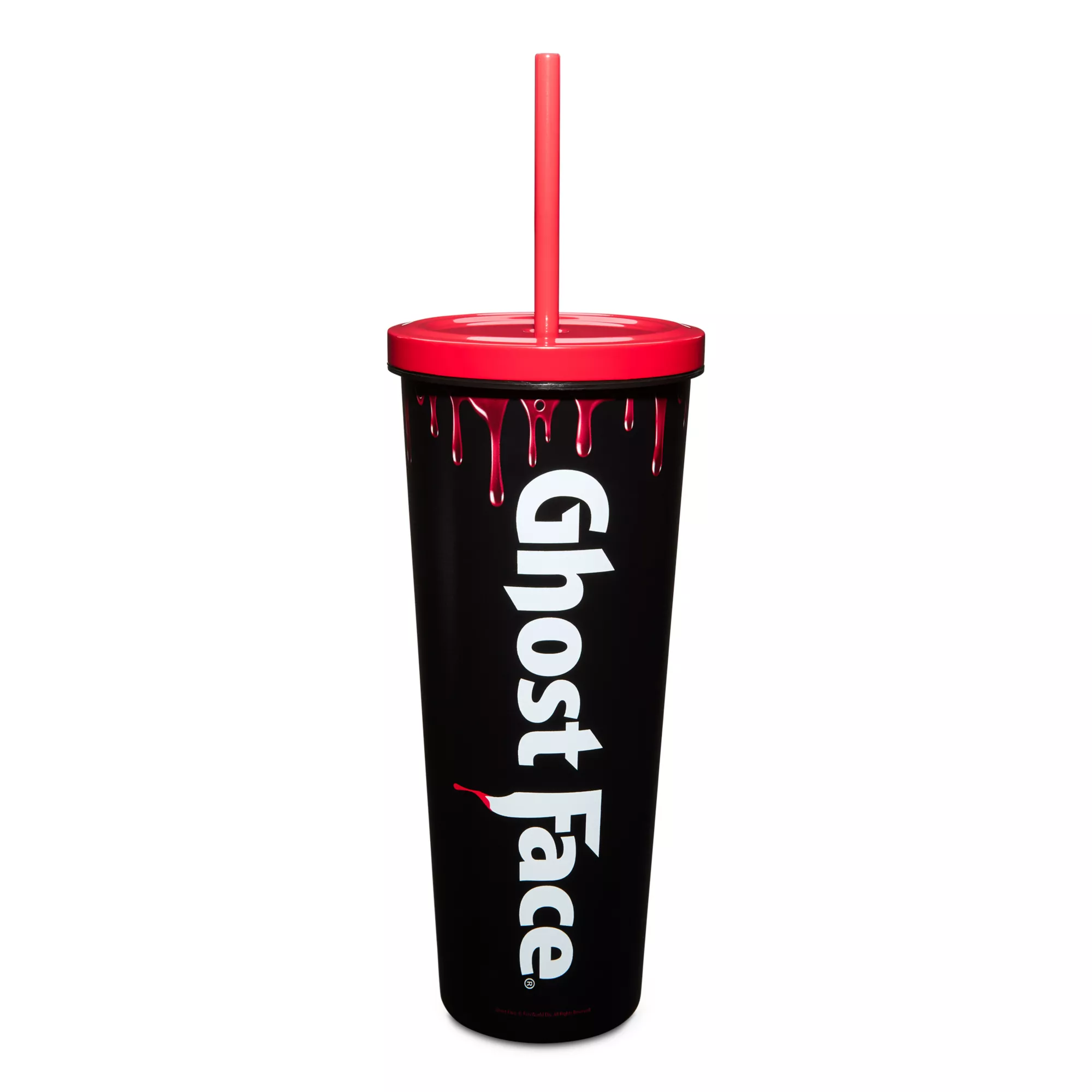 Ghost Face Red Blood Drip Cup with Straw - 20 oz. at Spencer's