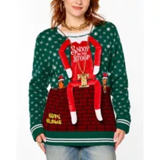 Light-Up Snoop on the Stoop Chain Christmas Sweater at Spirit Halloween