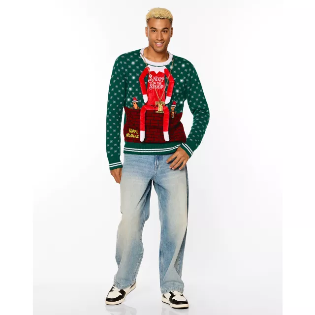 Light-Up Snoop on the Stoop Chain Christmas Sweater at Spirit Halloween