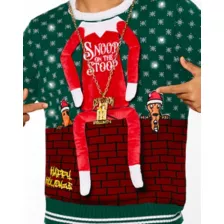 Light-Up Snoop on the Stoop Chain Christmas Sweater at Spirit Halloween