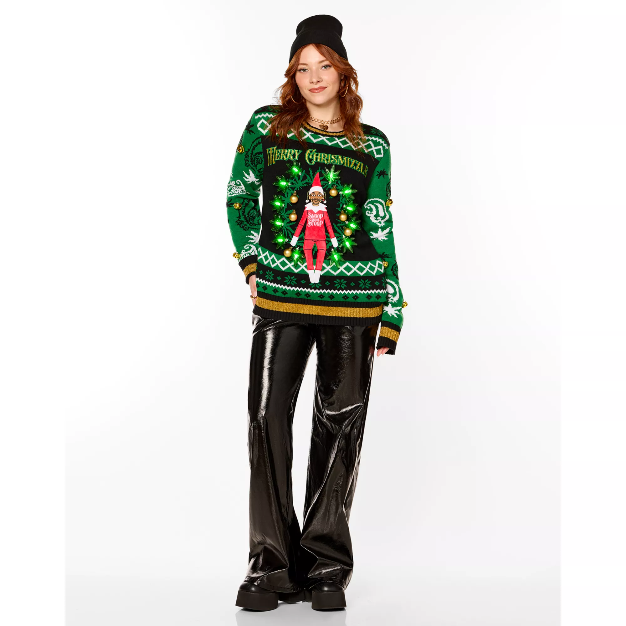 Light-Up Snoop on the Stoop Merry Chrismizzle Christmas Sweater at Spirit Halloween