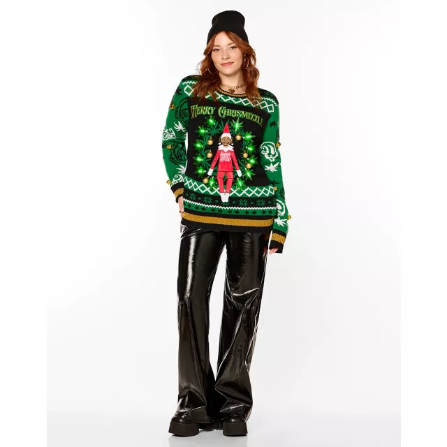 Light-Up Snoop on the Stoop Merry Chrismizzle Christmas Sweater at Spirit Halloween