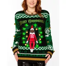 Light-Up Snoop on the Stoop Merry Chrismizzle Christmas Sweater at Spirit Halloween