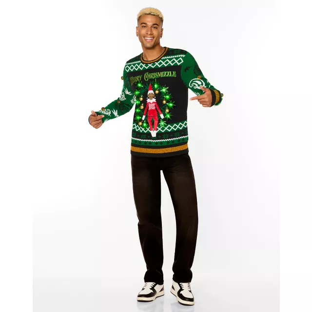 Light-Up Snoop on the Stoop Merry Chrismizzle Christmas Sweater at Spirit Halloween