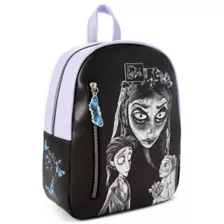 Corpse Bride Black and Purple Mini Backpack at Spencer's