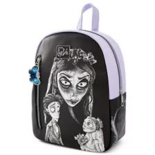 Corpse Bride Black and Purple Mini Backpack at Spencer's
