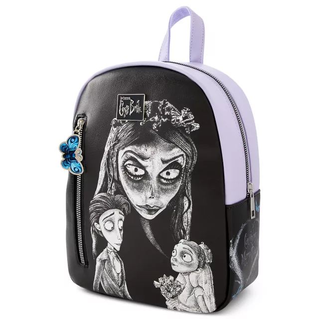 Corpse Bride Black and Purple Mini Backpack at Spencer's