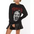 Terrifier Rhinestone Crewneck Sweatshirt at Spencer's
