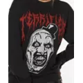 Terrifier Rhinestone Crewneck Sweatshirt at Spencer's