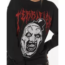 Terrifier Rhinestone Crewneck Sweatshirt at Spencer's