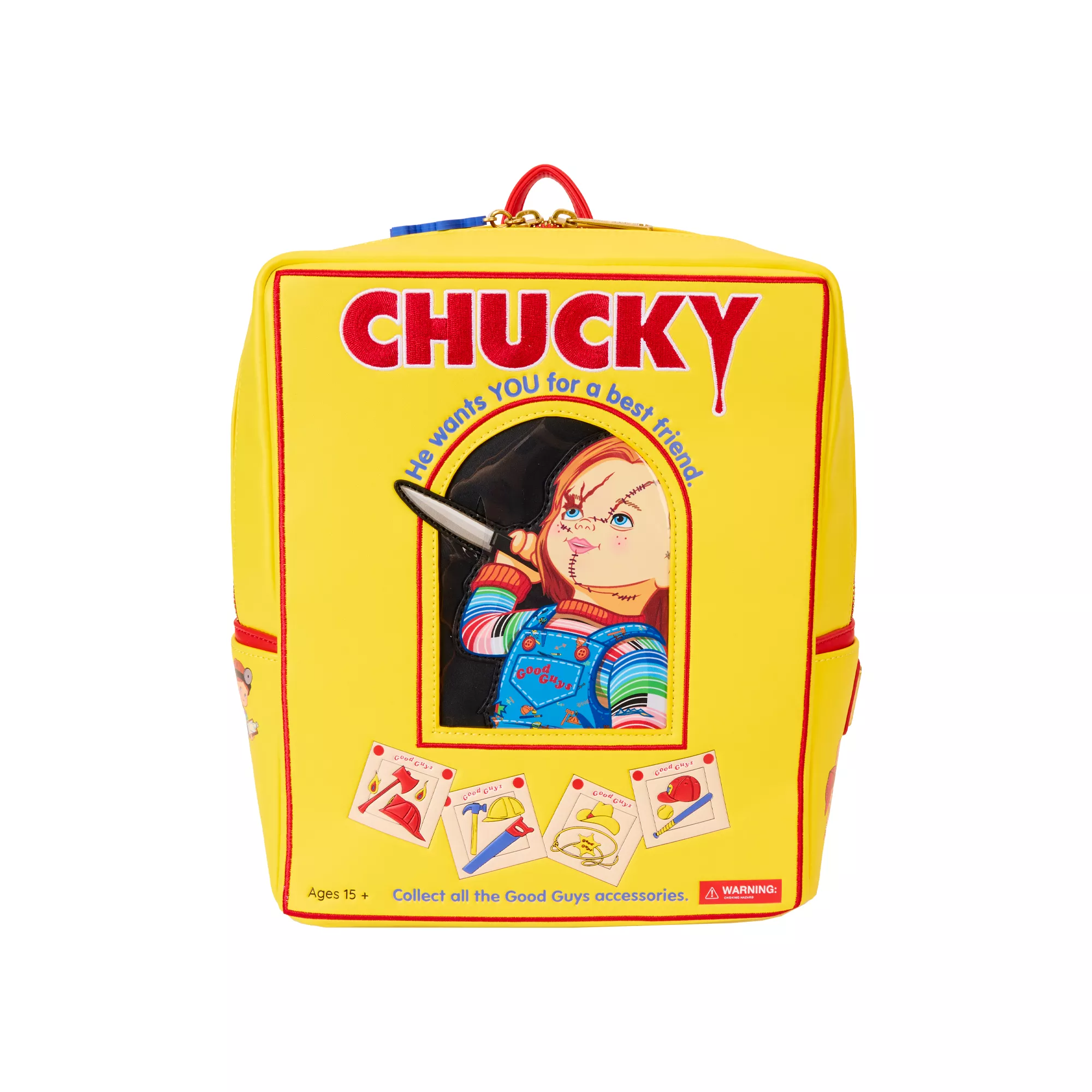Loungefly Chucky Box Mini Backpack at Spencer's