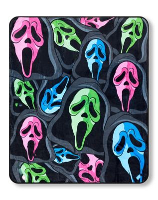 04512893 - Ghost Face Tricolor Mask Fleece Blanket