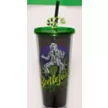 Beetlejuice Cup with Sandworm Straw Topper - 24 oz. at Spencer's