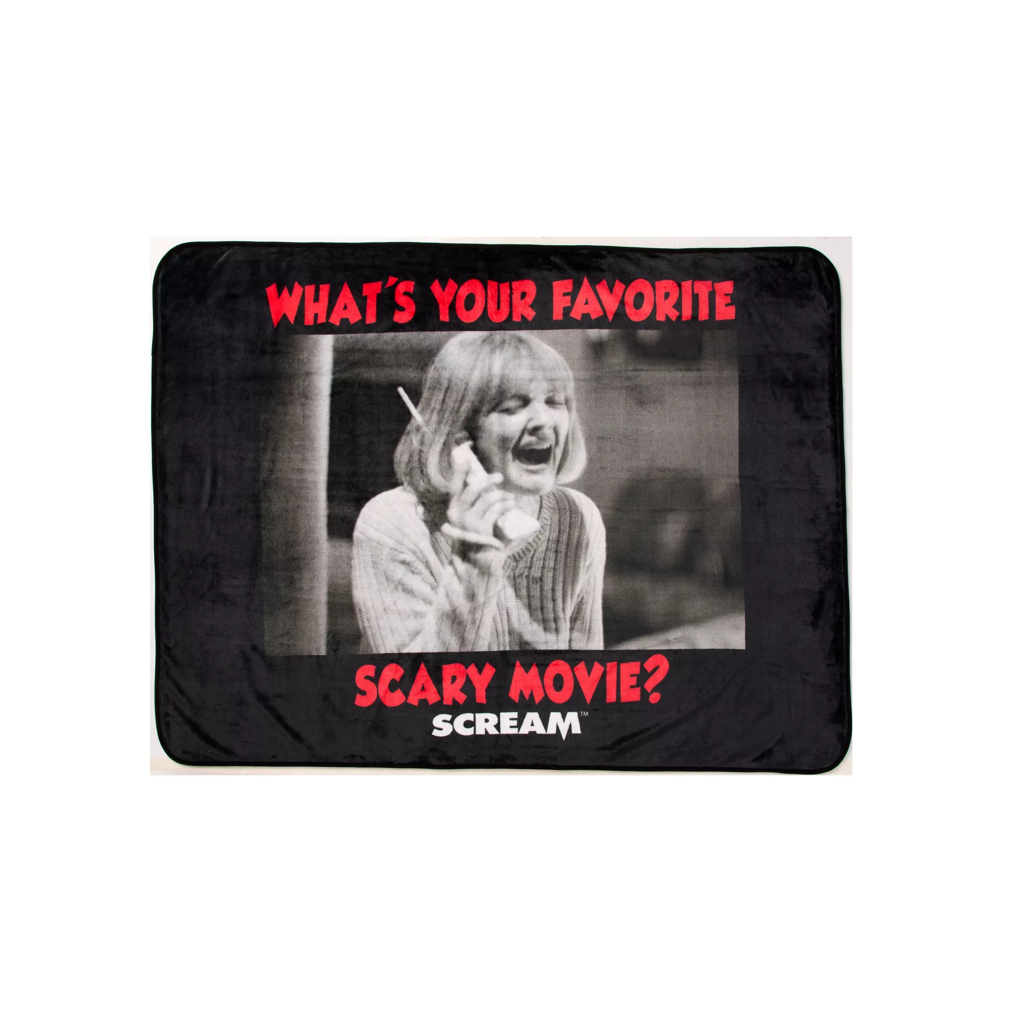 Scream What's Your Favorite Scary Movie Fleece Blanket at Spencer's
