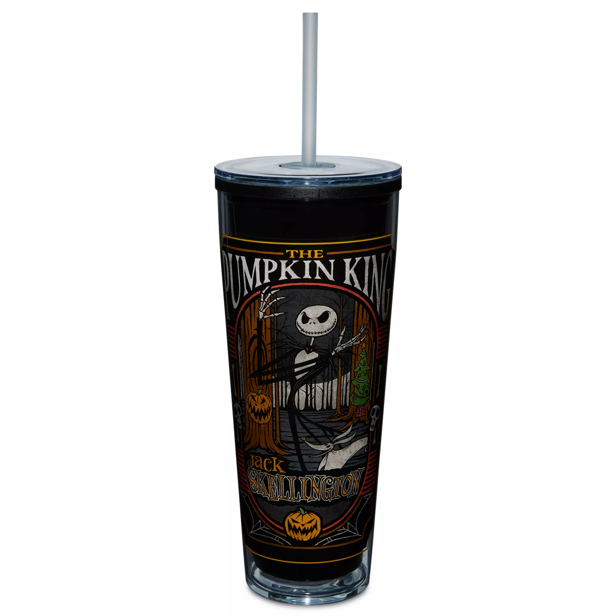 Pumpkin King Jack Skellington Cup with Straw 26 oz. - The Nightmare Before Christmas at Spencer's