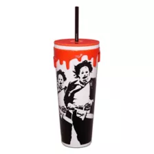 The Texas Chainsaw Massacre Leatherface Blood Drip Cup with Straw - 26 oz. at Spencer's