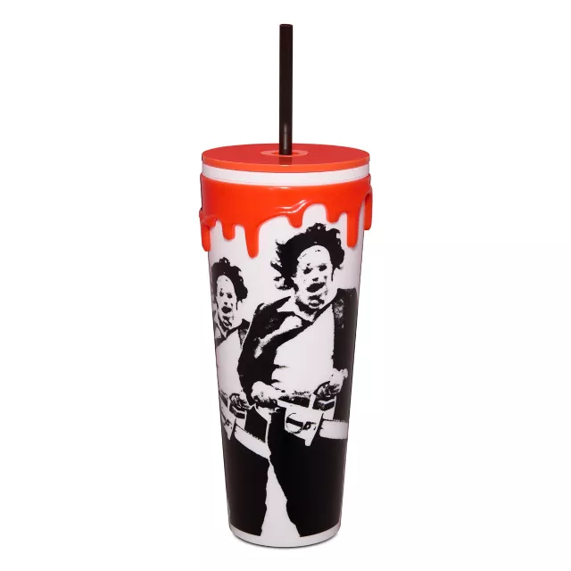 The Texas Chainsaw Massacre Leatherface Blood Drip Cup with Straw - 26 oz. at Spencer's