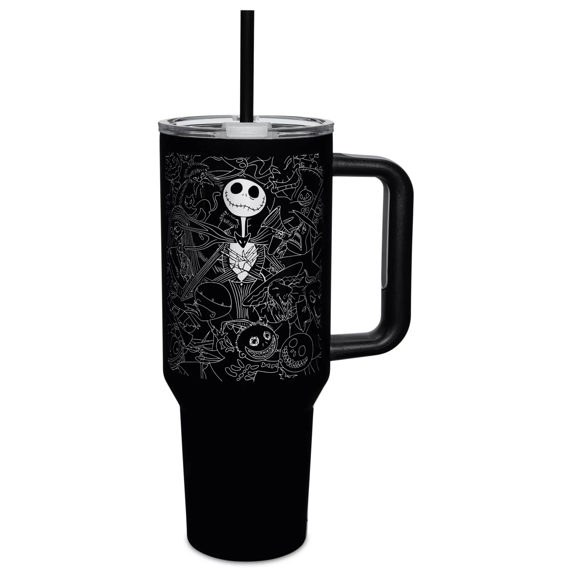 The Nightmare Before Christmas Travel Tumbler with Straw - 40 oz. at Spencer's