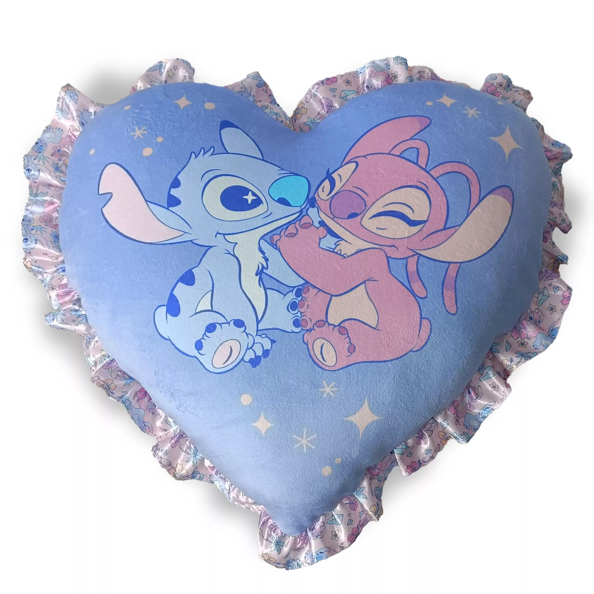 Lilo & Stitch Alien Love Heart Shaped Cloud Pillow at Spencer's