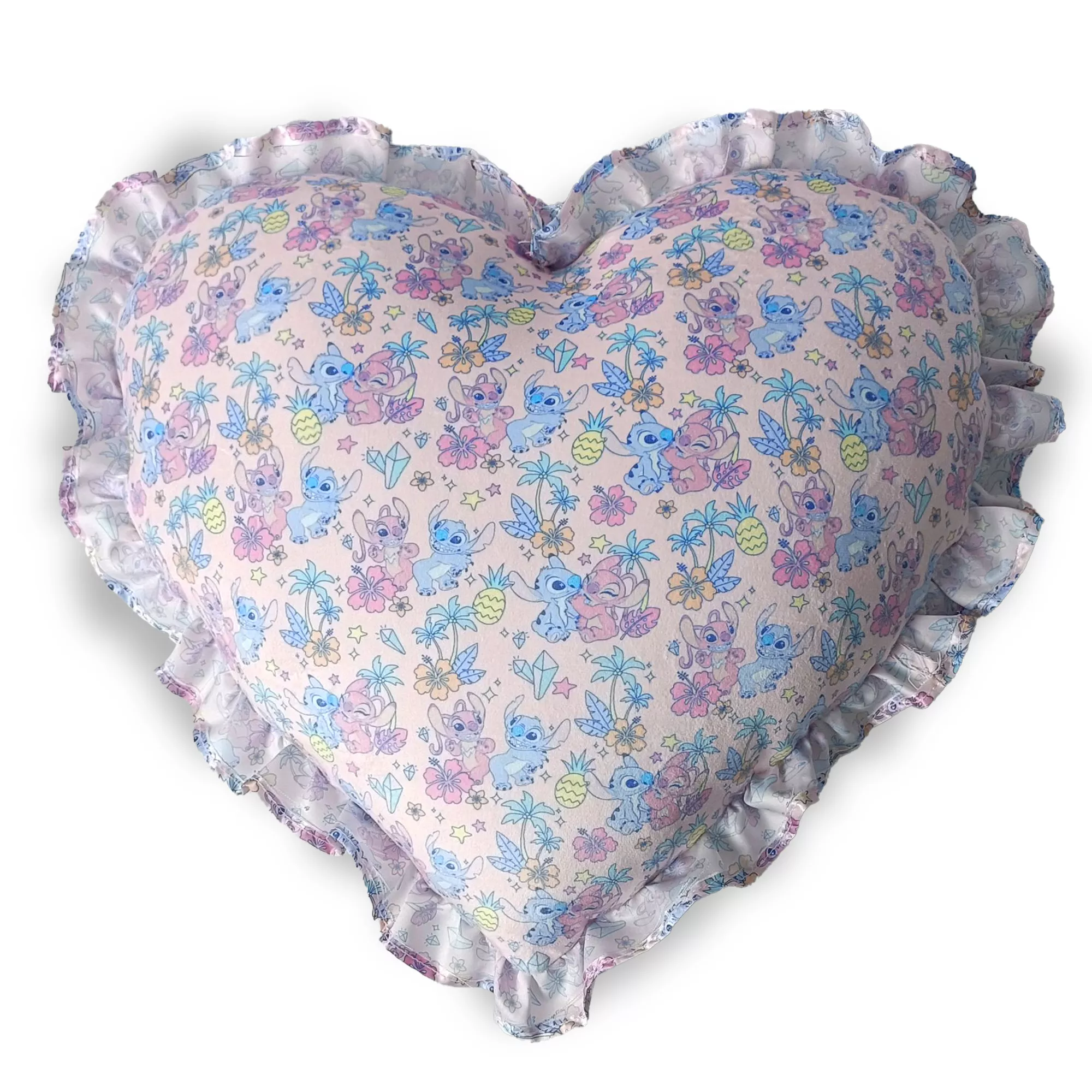 Lilo & Stitch Alien Love Heart Shaped Cloud Pillow at Spencer's