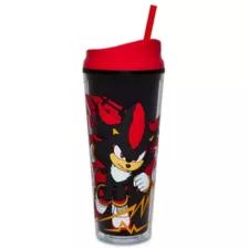 Shadow Cup with Straw 24 oz. - Sonic the Hedgehog at Spencer's