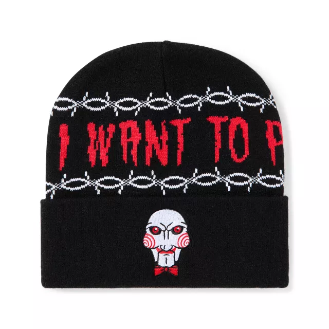 Billy I Want To Play Cuff Beanie Hat - Saw at Spencer's