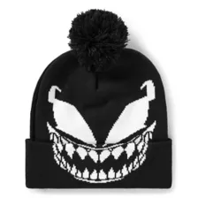Venom Big Face Cuff Beanie Hat - Marvel at Spencer's