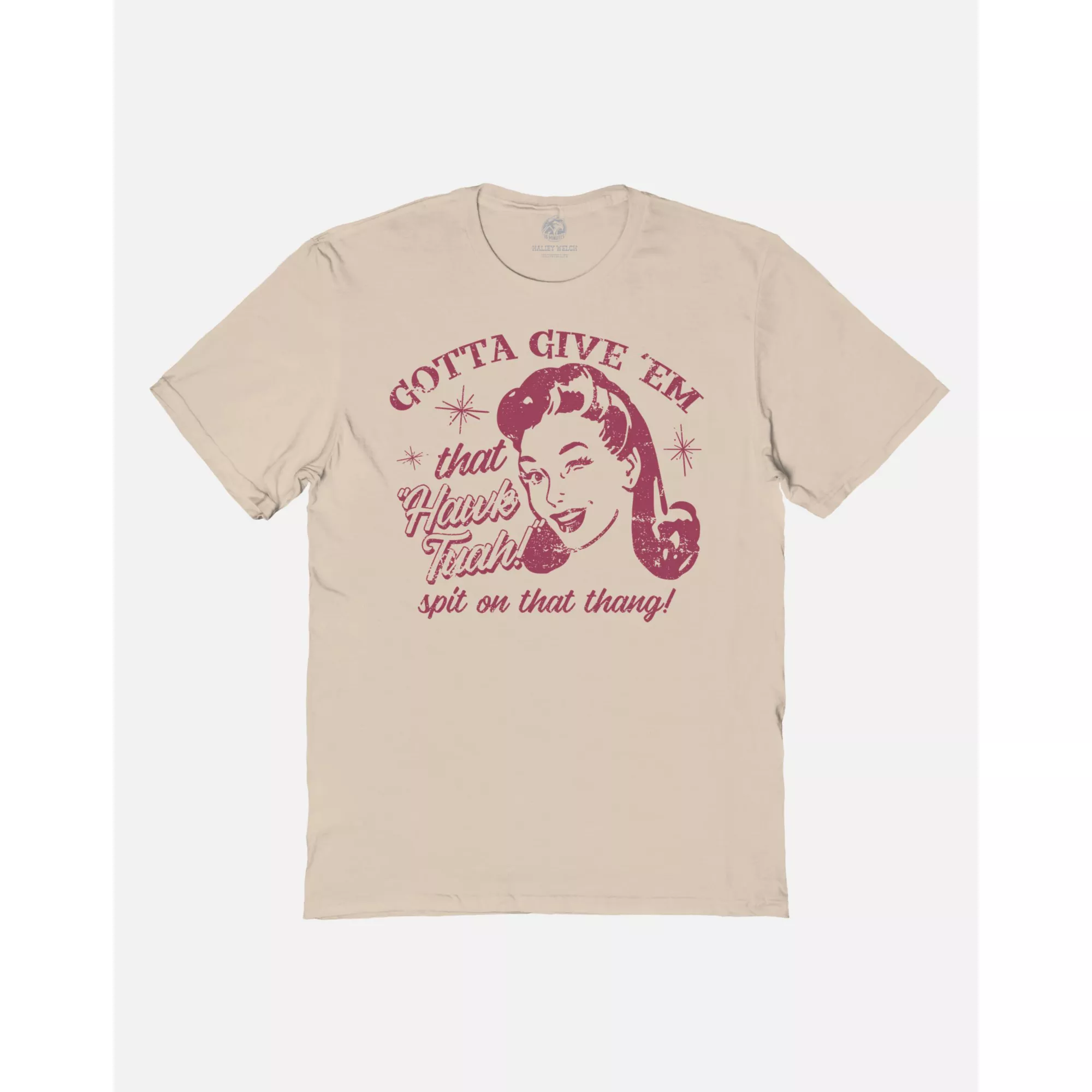 Hawk Tuah Vintage T Shirt at Spencer's