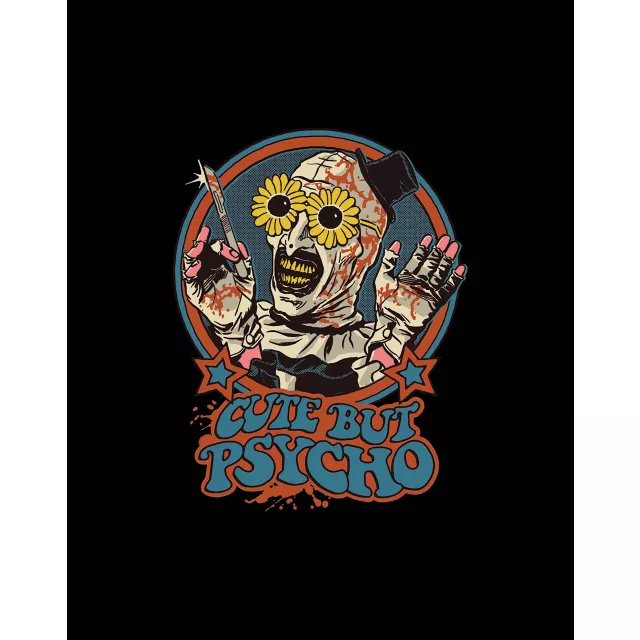 Terrifier Art the Clown Cute but Psycho T Shirt