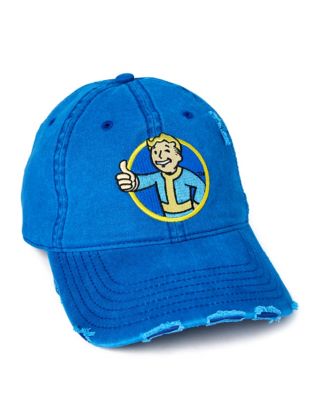 Vault Boy Dad Hat - Fallout, Navy - Spirit Halloween