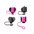 Multi-Pack Pink Skull and Heart Straw Toppers - 4 Pack at Spencer's