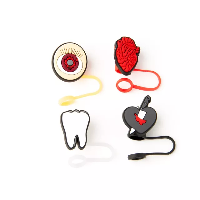 Multi-Pack Body Part Straw Toppers - 4 Pack at Spencer's