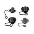Multi-Pack Gothic Heart Straw Toppers - 4 Pack at Spencer's
