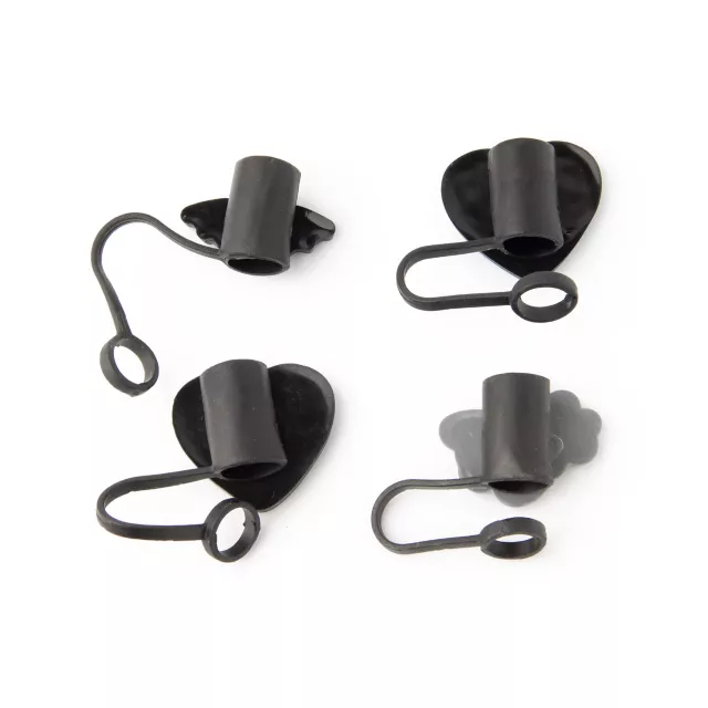 Multi-Pack Gothic Heart Straw Toppers - 4 Pack at Spencer's