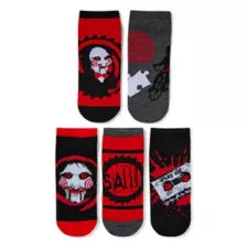 Multi-Pack Saw No Show Socks - 5 Pack at Spencer's