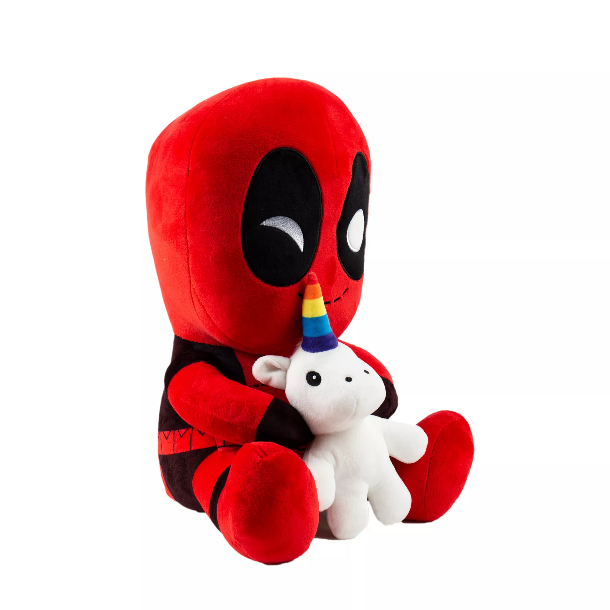 Deadpool Riding a Unicorn HugMe Shake Action Plush at Spencer's