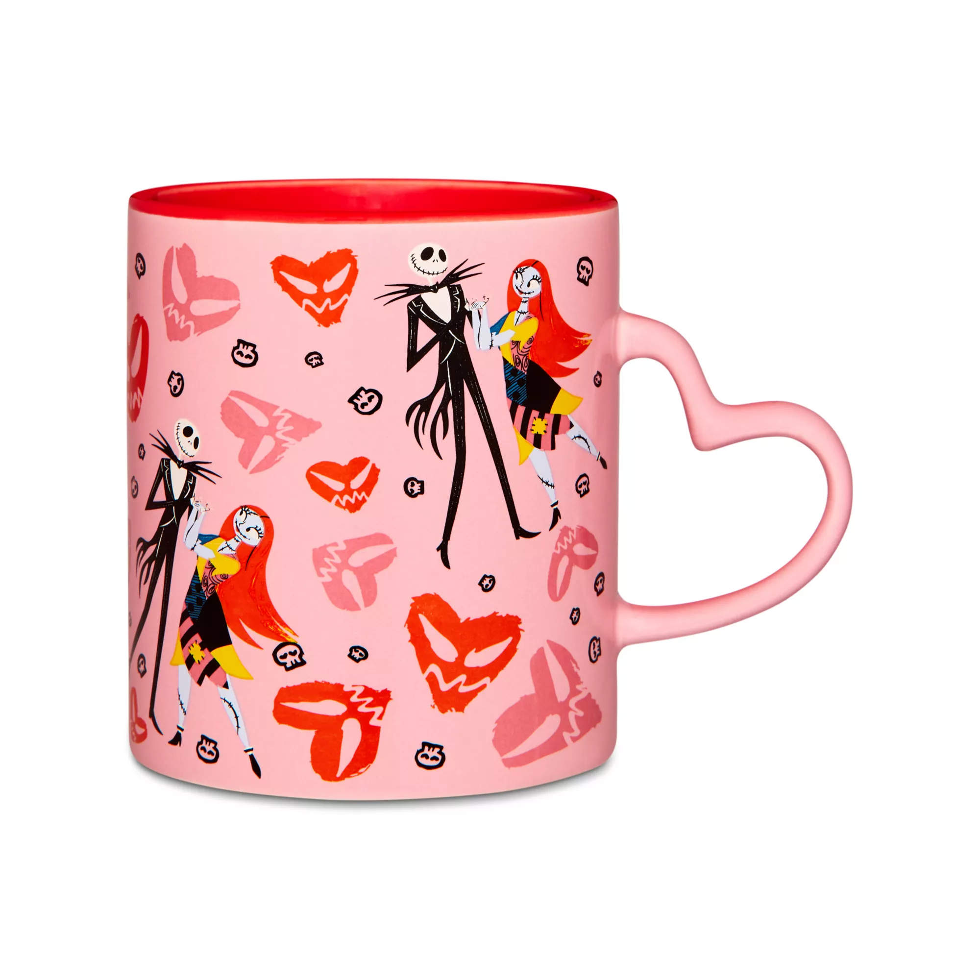 Jack and Sally Heart Handle Coffee Mug 20 oz. - The Nightmare Before Christmas at Spencer's