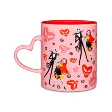 Jack and Sally Heart Handle Coffee Mug 20 oz. - The Nightmare Before Christmas at Spencer's