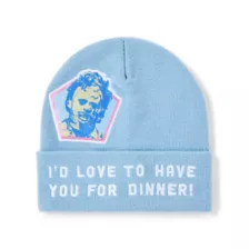 I'd Love to Have You for Dinner Cuff Beanie Hat - The Texas Chainsaw Massacre at Spencer's