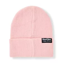 Pink Guess Who Cuff Beanie Hat - Ghost Face at Spencer's