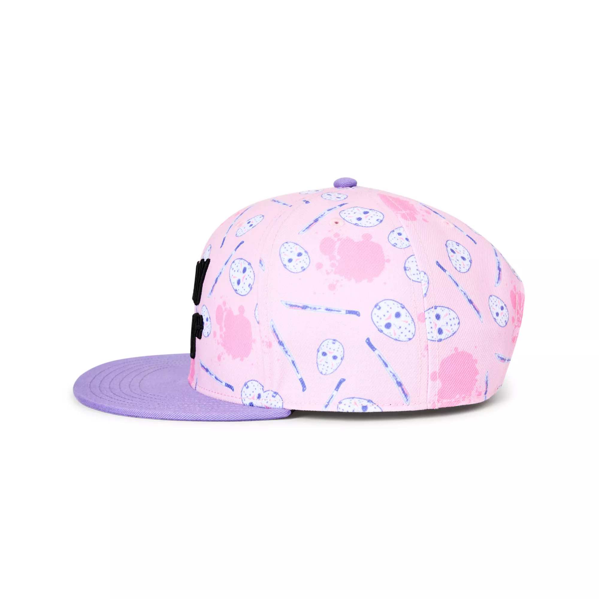 Pastel Pink Friday the 13th Snapback Hat at Spencer's