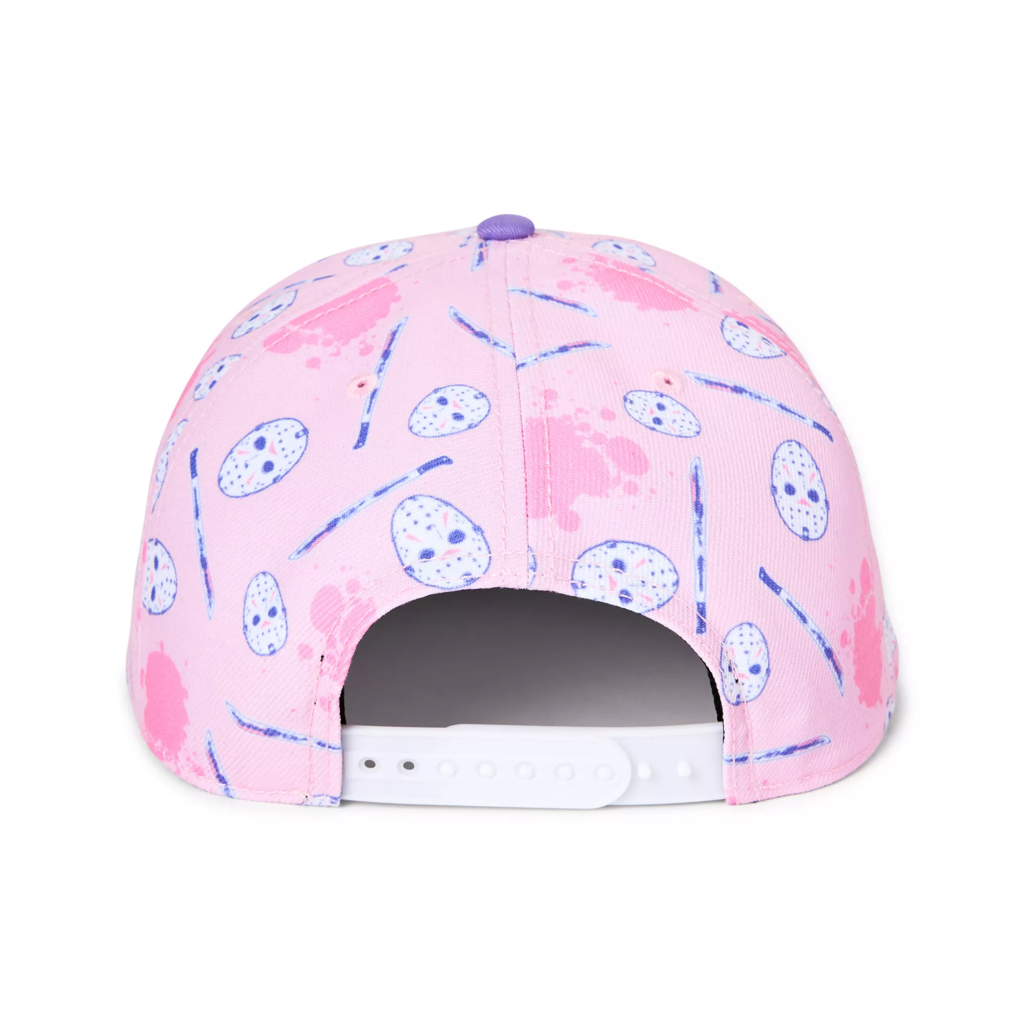 Pastel Pink Friday the 13th Snapback Hat at Spencer's