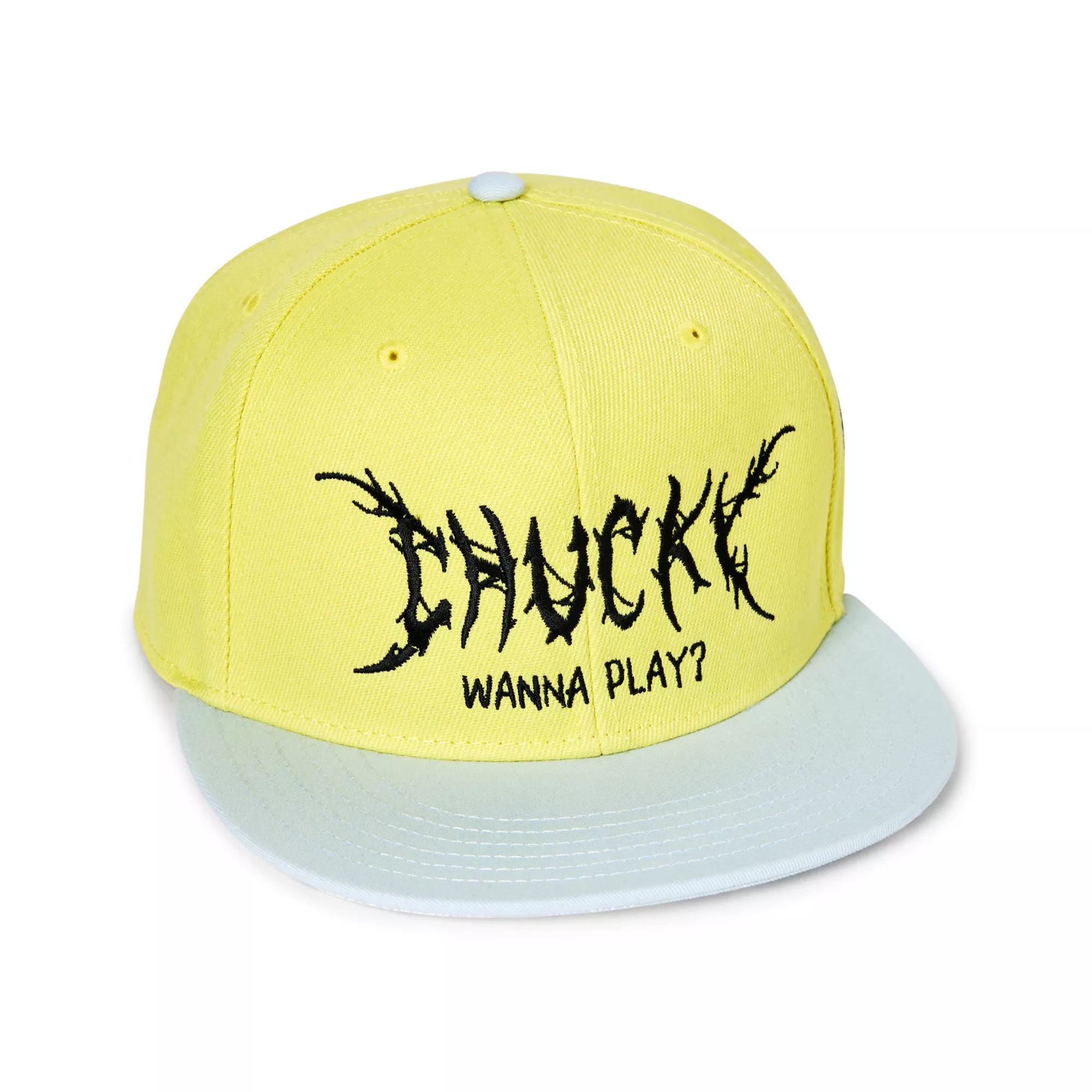 Chucky Wanna Play Pastel Yellow Snapback Hat at Spencer's