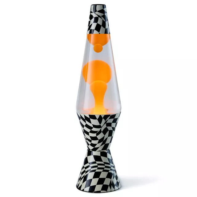 14.5 Inch Warped Checker Lava Lamp at Spencer's