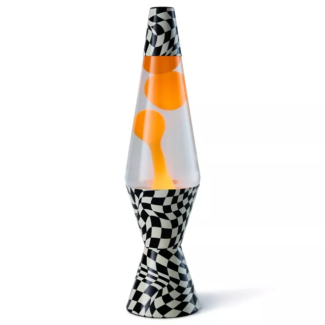 14.5 Inch Warped Checker Lava Lamp at Spencer's