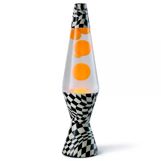 14.5 Inch Warped Checker Lava Lamp at Spencer's