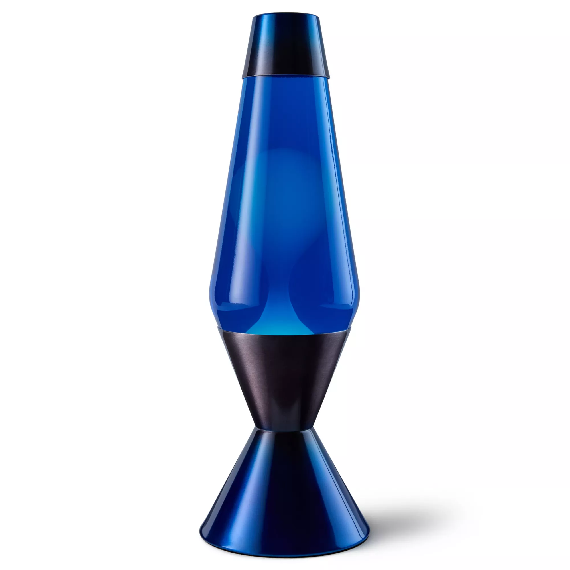 16.3 Inch Metallic Blue and Black Lava Lamp at Spencer's